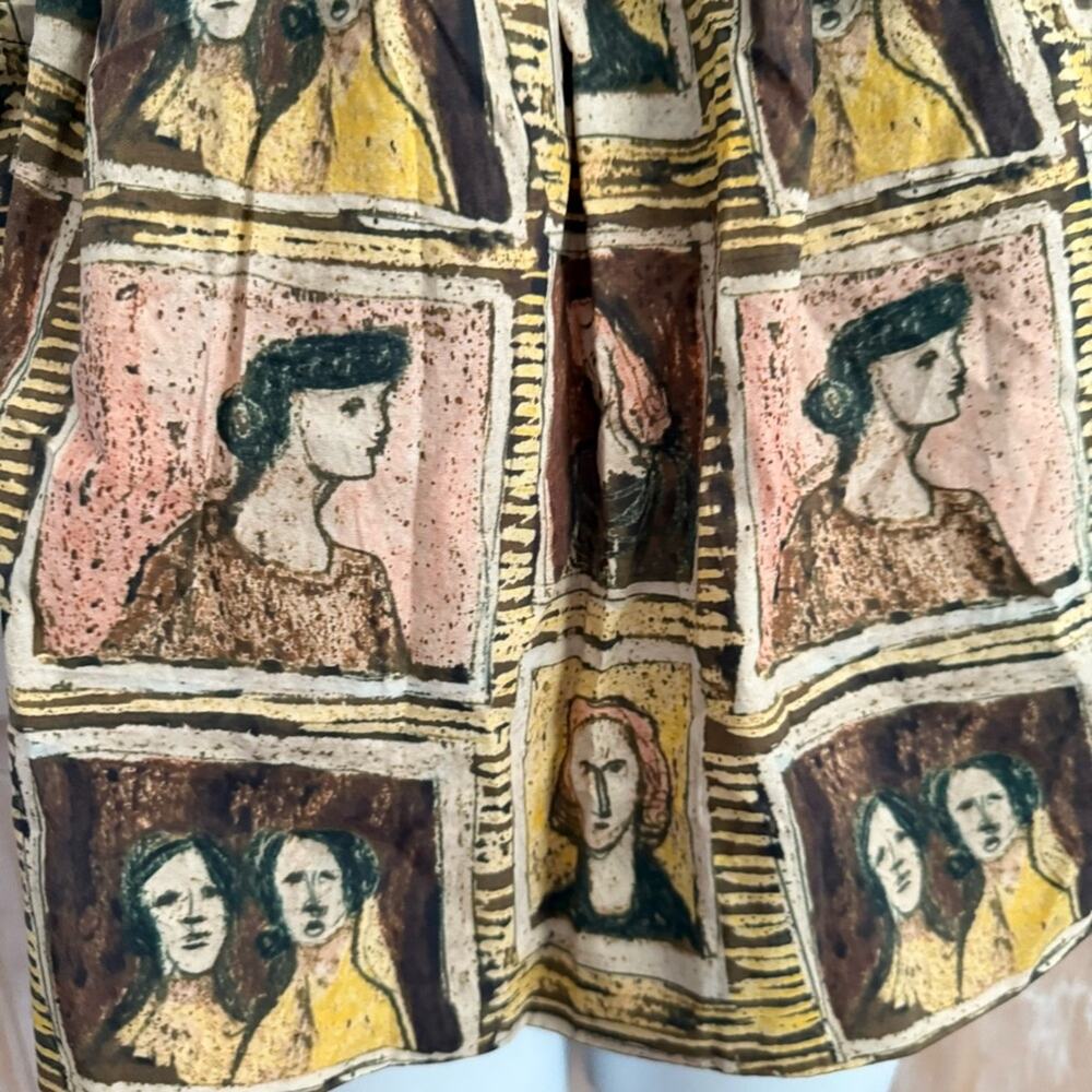 Burberry Off the Shoulder Faces Shirt Top Women’s 8 - Picture 11 of 14